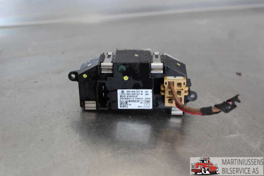 Varmeapparat motstand til Audi A5, 2007-2016 (Type I)  (AUDI|8K0 820 521 B)