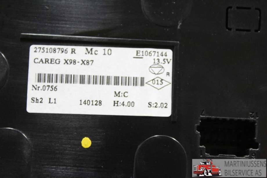 Varmeapparat betjening til Renault Captur 2013-2020 (Type I)  (RENAULT||275108796)