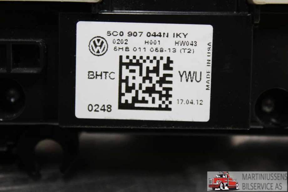 Varmeapparat betjening til VW Beetle 2011-2018 (Type II)  (VOLKSWAGEN||5C0 907 044N IKY)