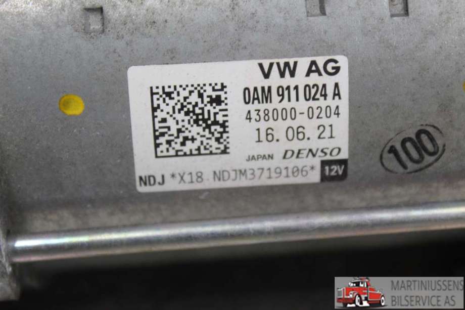 Starter til VW Polo 2017-2021 (Type VI, Fase 1)  (WOLKSVAGEN||0AM 911 024 A)