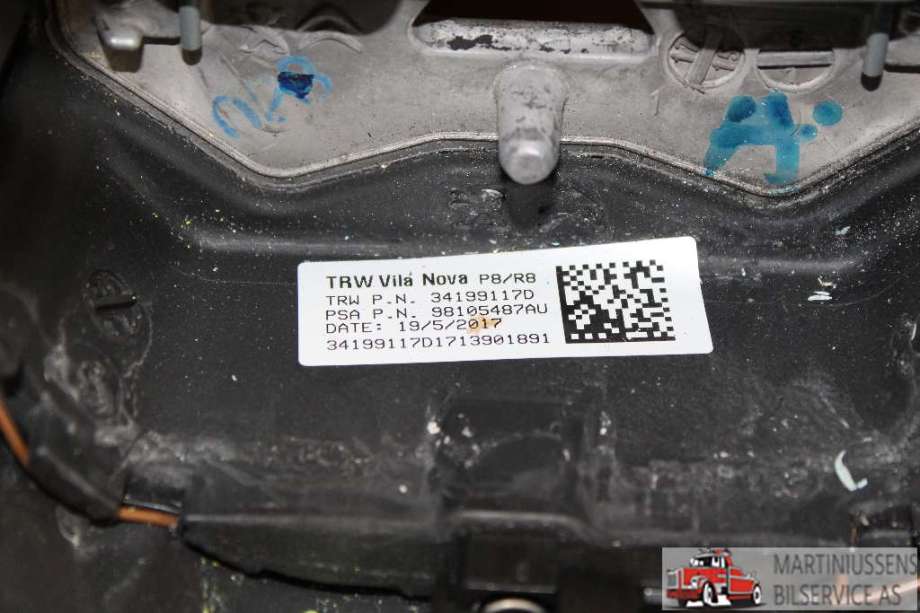Ratt til Peugeot 3008 2016-->> (Type II)  (PEUGEOT||98105487AU)