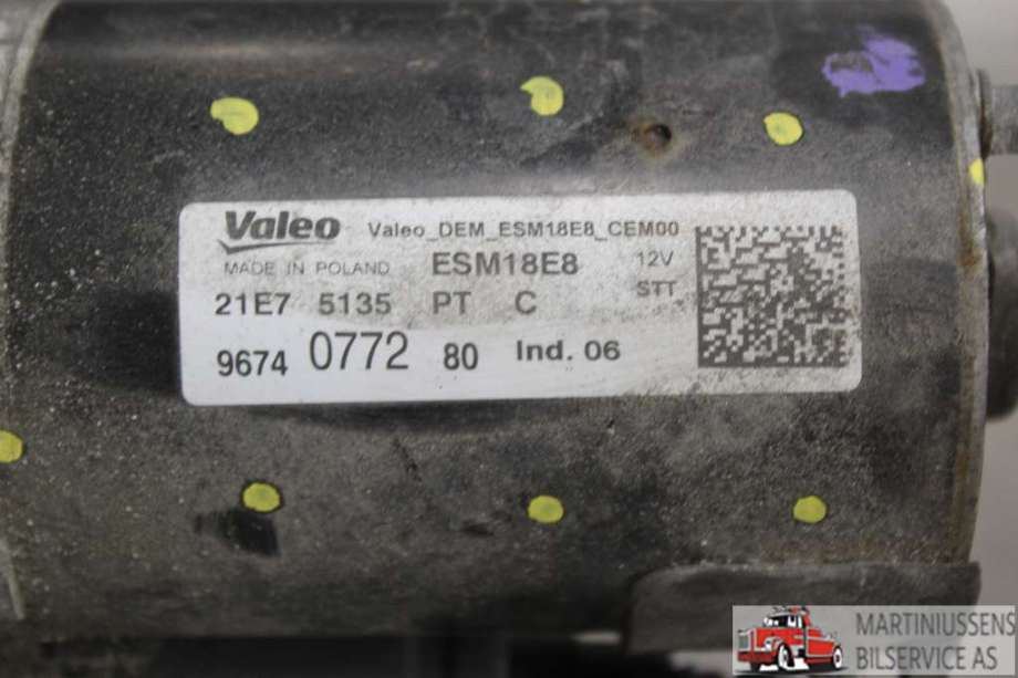Starter til Peugeot 3008 2016-->> (Type II) (PEUGEOT||9674 0772 80)