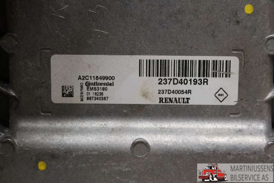 Styreenhet diverse til Renault Zoe 2013-2019 (Fase 1)  (RENAULT||237D40193R)