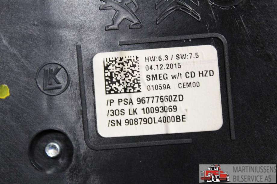 Bryter diverse til Peugeot 308 2013-2021 (Type II)  (PEUGEOT||96777660ZD)