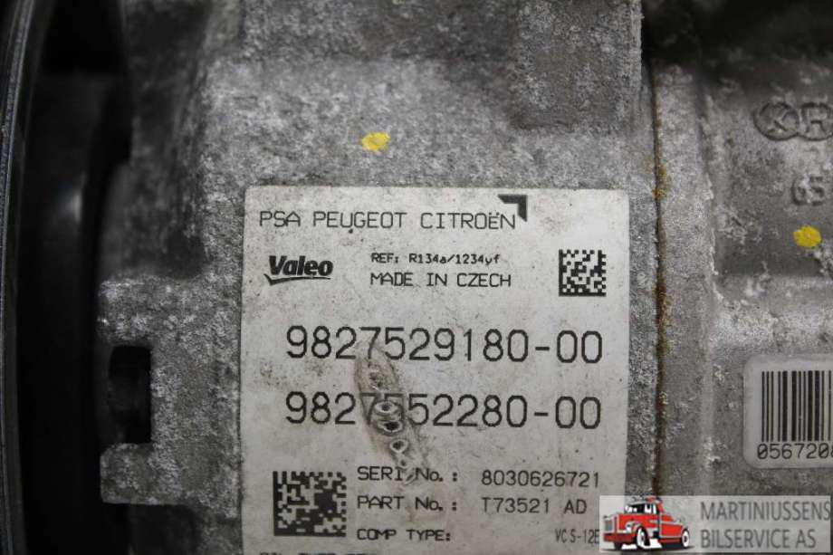 Aircondition kompressor til Peugeot 5008 2017-->> (Type II)  (PEUGEOT||9827529180-00)