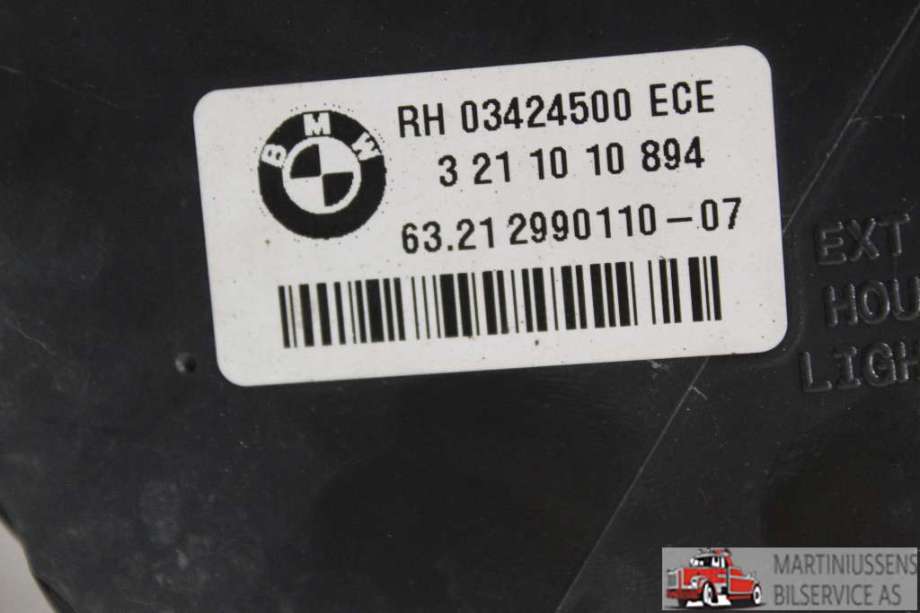 Baklykt høyre til BMW X1 2009-2015 (E84) (E84) (BMW||RH 03424500 ECE)