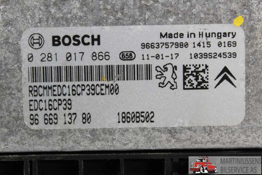 Styreenhet motor til Mitsubishi Outlander 2010-2012 (Type II, Fase 2)  (MITSUBISHI||0 281 017 866)