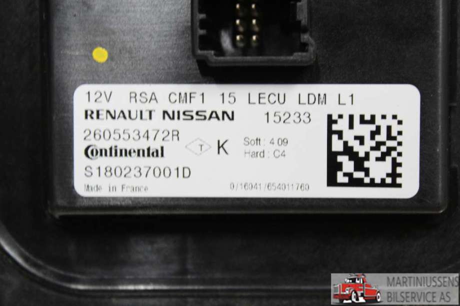 Styreenhet xenon/ballast til Renault Kadjar 2015-->>  (RENAULT||260553472R)