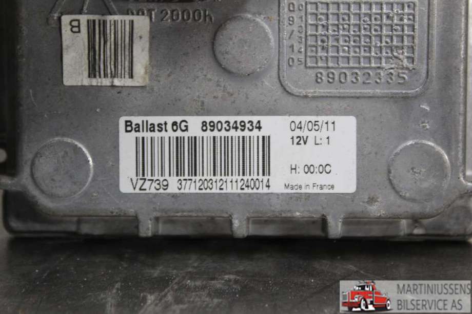 Styreenhet xenon/ballast til Citroën C4 2011-2017 (Type II)  (CITROEN||89034934)