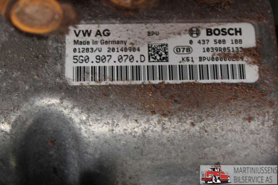 Inverter elbil til Audi A3 2012-2016 (Type III, Fase 1)  (AUDI||5G0.907.070.D)