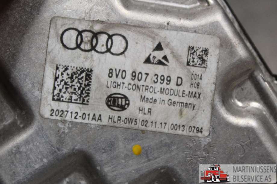 Styreenhet xenon/ballast til VW e-Golf 2017-2020 (Fase 2)  (VOLKSWAGEN|8V0 907 399 D|)