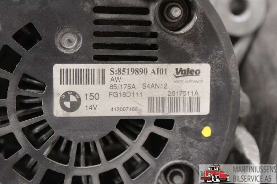 Dynamo til BMW 1-Serie 2011-2015 (Fase 1) (F20/F21) (F20/F21) (BMW||S:8519890 AI01)