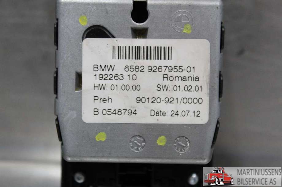 Bryter diverse til BMW 3-Serie 2012-2018 (F30/F31/F34) (F30/F31/F34) (BMW||6582 9267955-01)