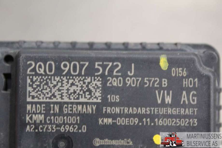 Sensor radar til VW Tiguan 2016-2020 (Type II, Fase 1)  (VOLKSWAGEN||2Q0 907 572 J)