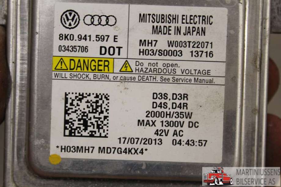 Styreenhet xenon/ballast til VW Golf VII 2012-2017 (Fase 1)  (VOLKSWAGEN|8K0.941.597 E||8K0 941 597 E)