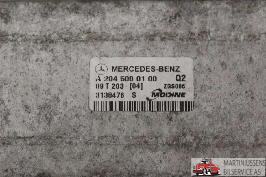 Intercooler til Mercedes E-Klasse 2009-2013 (Fase 1) (W212) (W212) (MERCEDES||A 204 500 01 00)