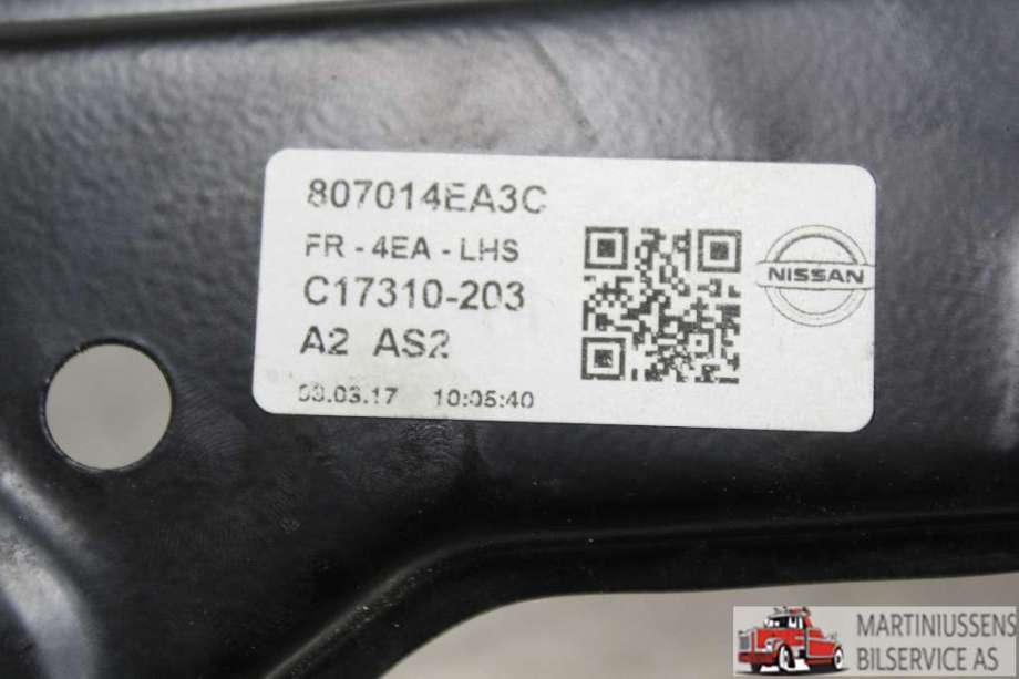 Ruteheis til Nissan Qashqai 2014-2021 (Type II)  (NISSAN||807014EA3C)