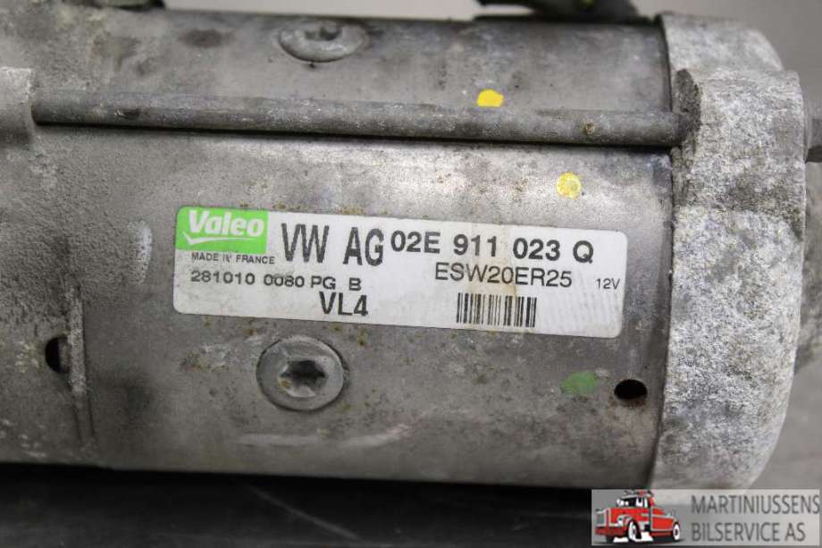 Starter diesel til VW Passat 2011-2015 (B7) (B7) (VOLKSWAGEN||02E 911 023 Q)