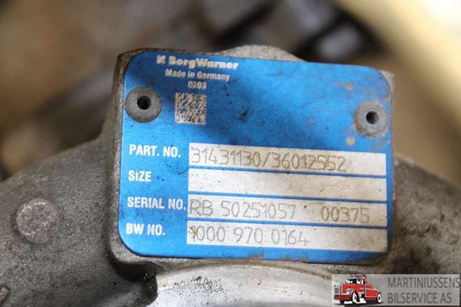 Turbo til Volvo XC60 2014-2017 (Type I, Fase 2)  (VOLVO|36012552||31431130)