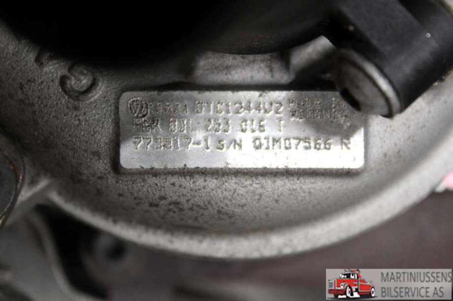 Turbo til Audi A3 2009-2012 (Type II, Fase 2)  (AUDI|03L 253 016 T|03L 253 016 TX|GTC1244V2)