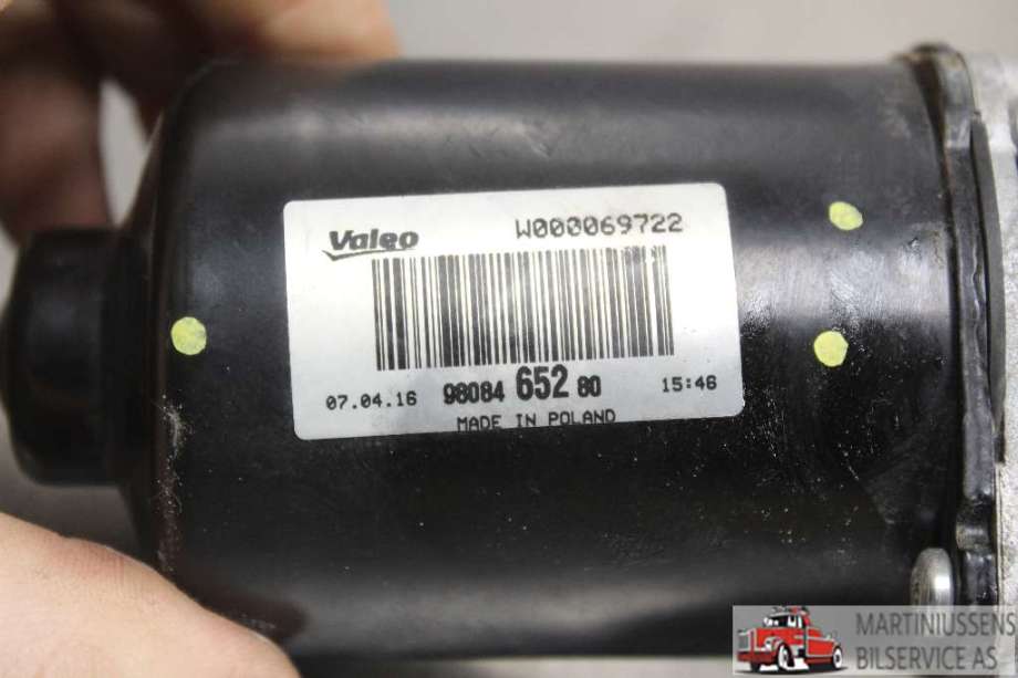 Viskermotor frontrute til Toyota Proace 2016-->> (Type II)  (TOYOTA||98084 652 80)