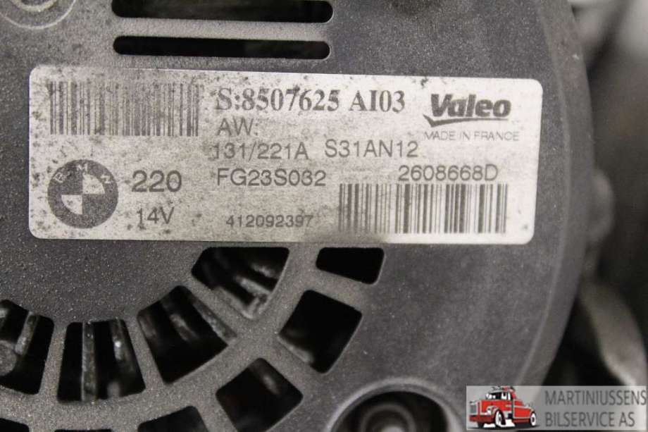 Dynamo til BMW 5-Serie 2010-2017 (F10/F11) (F10/F11) (BMW||S:8507625 AI03)