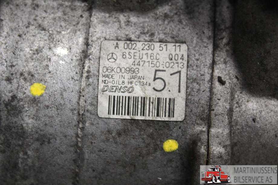 Aircondition kompressor til Mercedes E-Klasse 2006-2009 (Fase 2) (W211) (W211) (MERCEDES||A 002 230 51 11)
