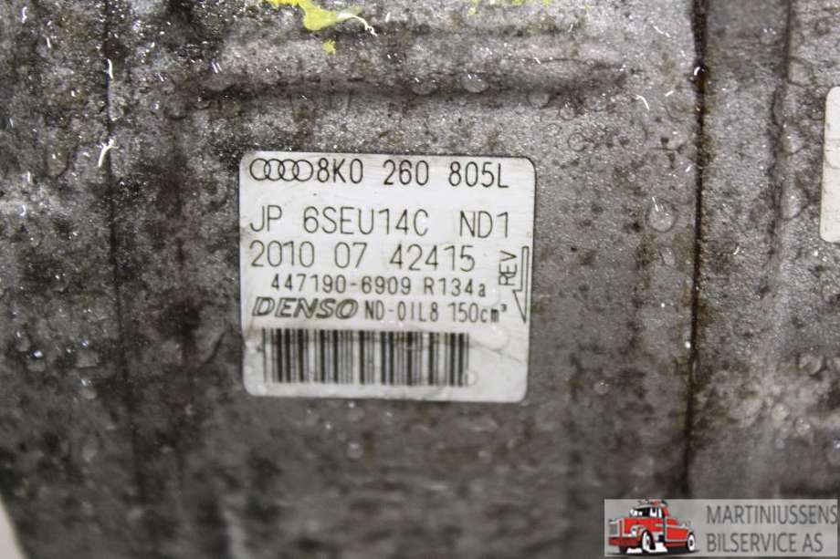 Aircondition kompressor til Audi A4 2007-2014 (Type IV) (B8) (B8) (AUDI|8K0260805L|)