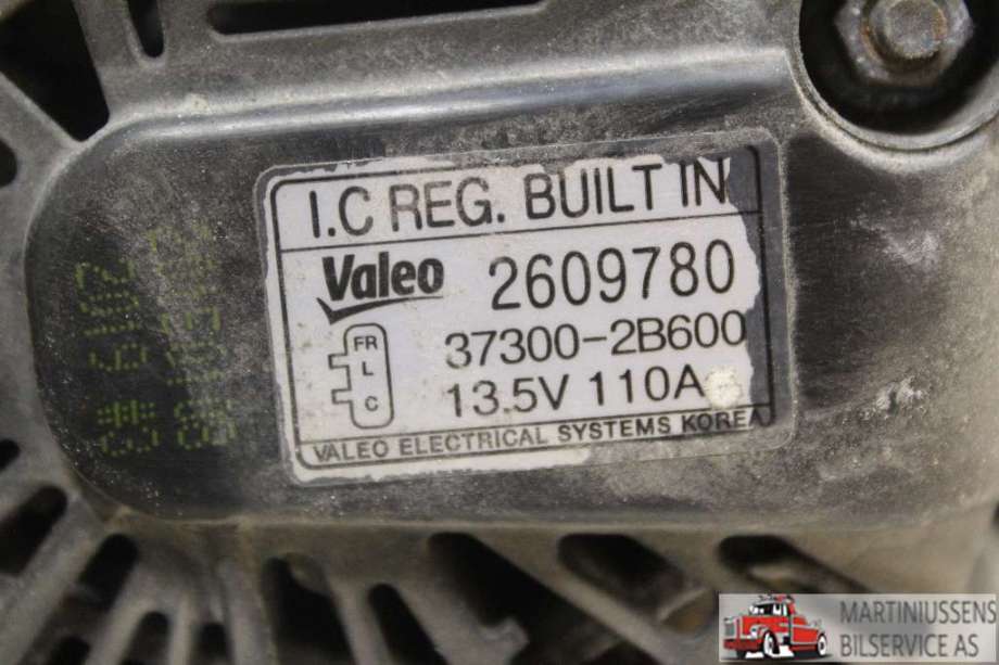 Dynamo til Kia Sportage 2010-2016 (Type III)  (KIA|37300-2B600||2609780)