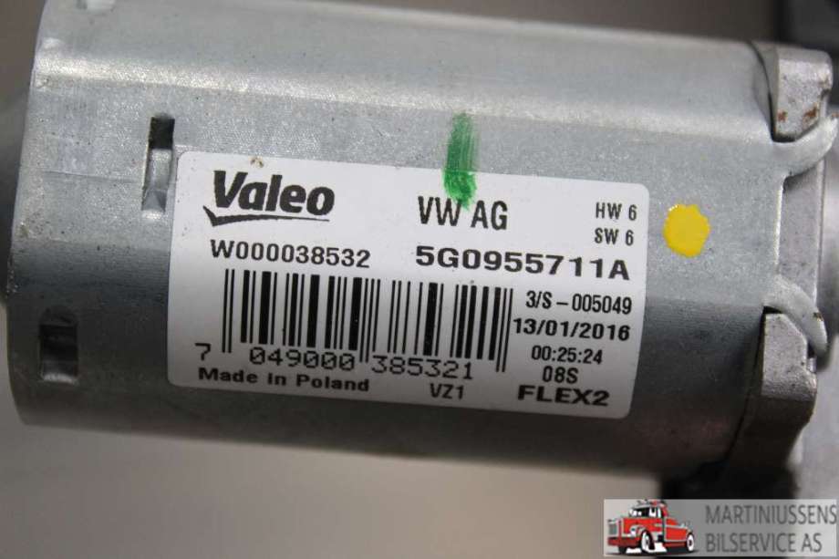 Viskermotor bakrute til VW Golf VII 2012-2017 (Fase 1)  (|5G0955711A)
