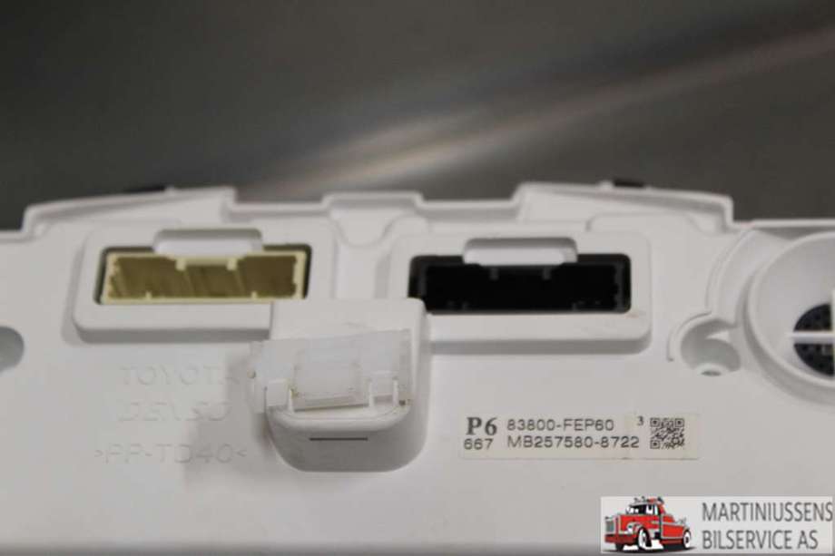Speedometer til Toyota Corolla 2019-->>  (TOYOTA|83800-FEP60|)
