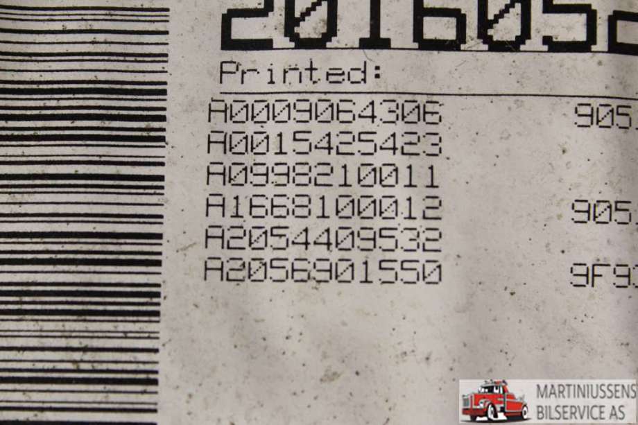 Taktrekk til Mercedes C-Klasse 2014-2018 (Fase 1) (W205) (W205) (MERCEDES||A2056901550)
