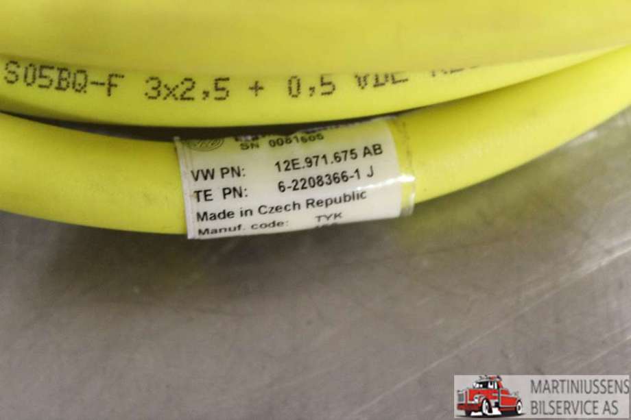 Batterilader kabel til VW e-Golf 2017-2020 (Fase 2)  (VOLKSWAGEN||12E.971.675 AB)
