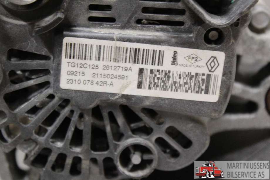 Dynamo til Renault Captur 2013-2020 (Type I)  (RENAULT||TG12C125)