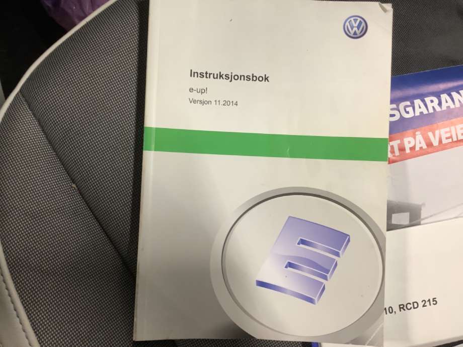 Instruksjonsbok til VW E-Up, 2013-2019  (VOLKSWAGEN|)