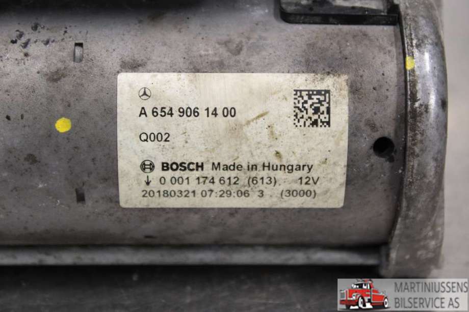 Starter diesel til Mercedes E-Klasse 2016-2023 (W213) (W213) (MERCEDES||A 654 906 14 00)