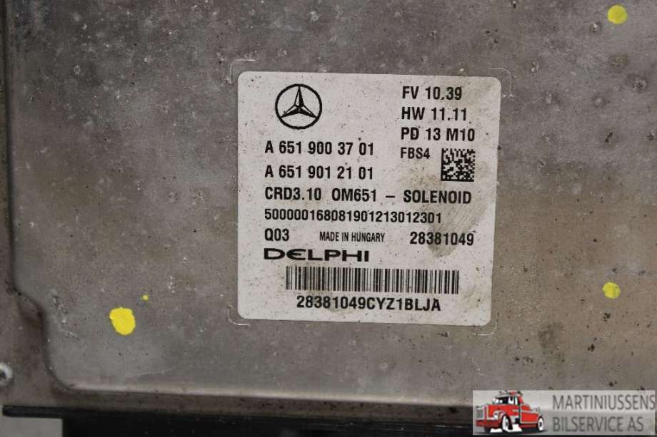 Styreenhet motor til Mercedes E-Klasse 2013-2016 (Fase 2) (W212) (W212) (MERCEDES||A 651 900 37 01)