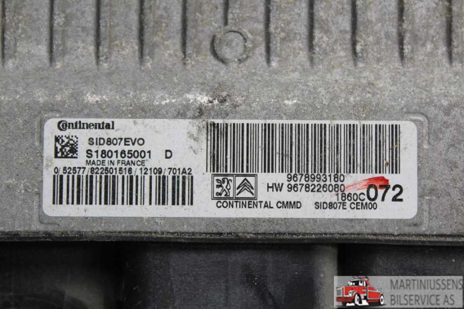 Styreenhet motor til Citroën C4, Aircross 2012-2017 (CITROEN||S180165001)