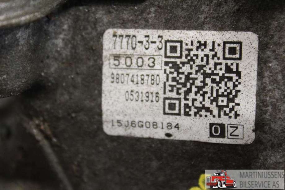 Girkasse automat til Peugeot 308 2013-2021 (Type II)  (PEUGEOT||9807418780)