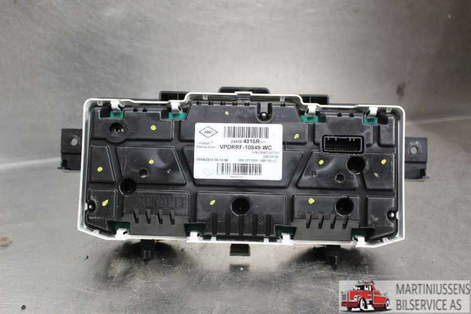 Speedometer til Renault Captur 2013-2020 (Type I)  (RENAULT|24810 4016R||VPDRRF-10849-WC)