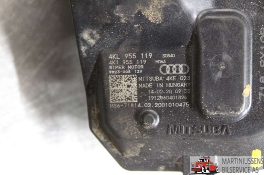 Viskermotor frontrute til Audi e-tron 2018-->>  (AUDI||4KL 955 119)