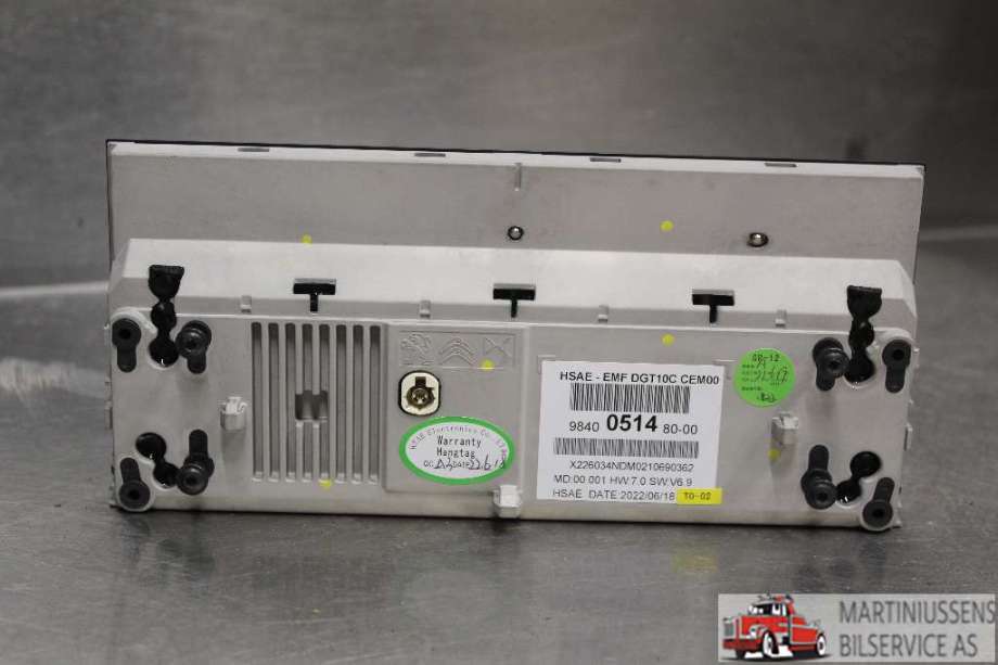 Multimedia display (MCU - Media Controller Unit) til Opel Corsa F 2019-->>  (OPEL||9840 0514 80-00)