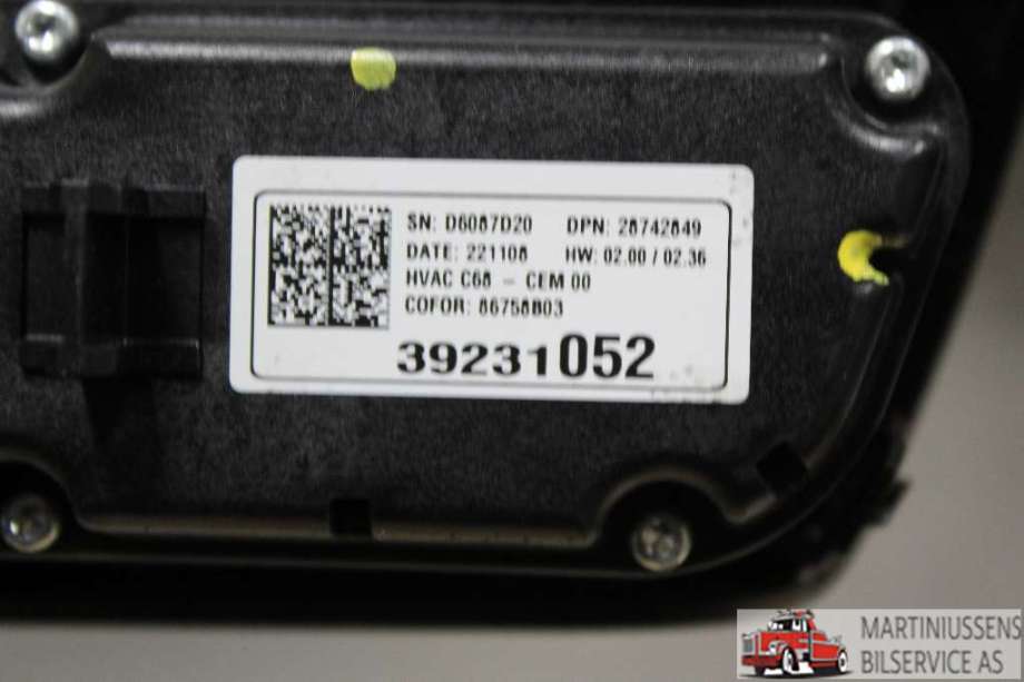 Varmeapparat betjening til Opel Corsa F 2019-->>  (OPEL||39231052)
