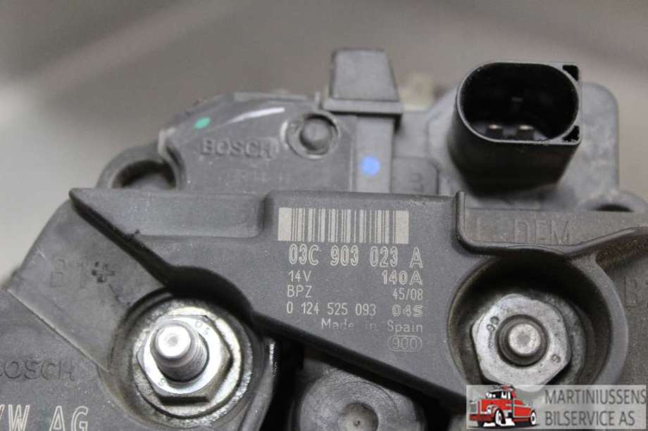 Dynamo til VW Golf VI, 2008-2012  (VOLKSWAGEN|03C903023A)