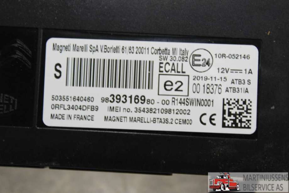 Styreenhet diverse til Peugeot 3008 2016-->> (Type II)  (PEUGEOT||9839316980)