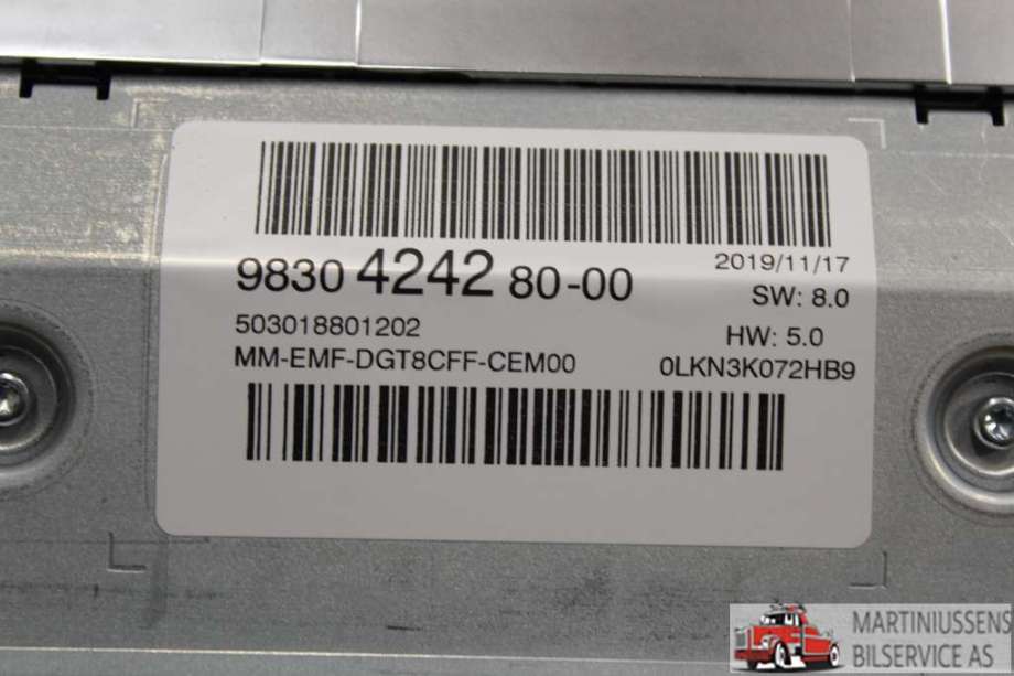 Instrument kjørecomputer til Peugeot 3008 2016-->> (Type II)  (PEUGEOT||9830424280-00)