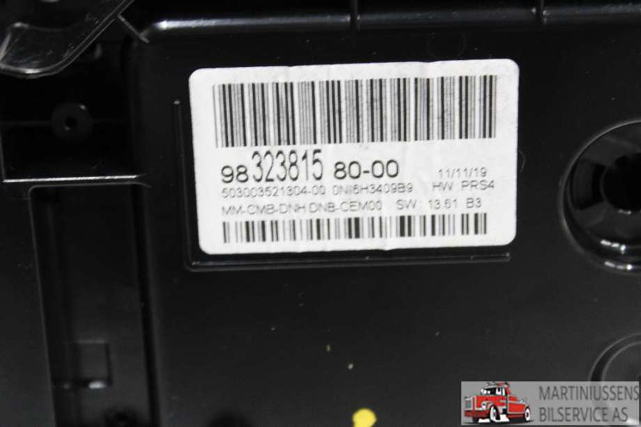 Speedometer til Peugeot 3008 2016-->> (Type II)  (PEUGEOT||98323815 80-00)