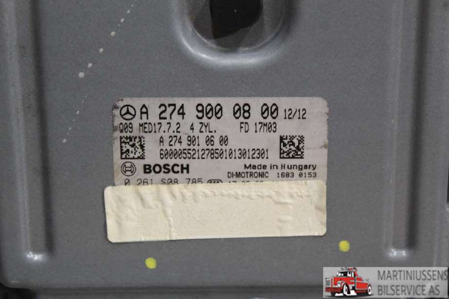 Styreenhet motor til Mercedes C-Klasse 2014-2018 (Fase 1) (W205) (W205) (MERCEDES||A 274 900 08 00)