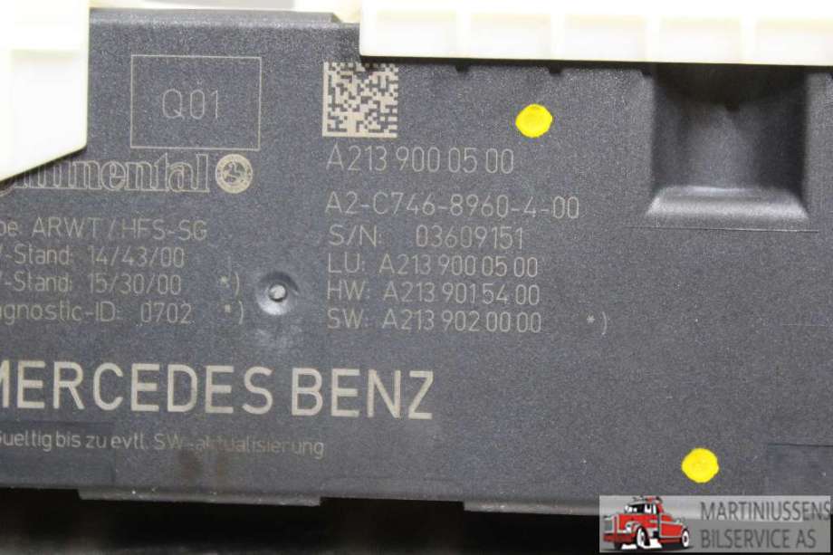 Styreenhet elektrisk bakluke til Mercedes E-Klasse 2016-2023 (W213) (W213) (MERCEDES||A213 900 05 00)