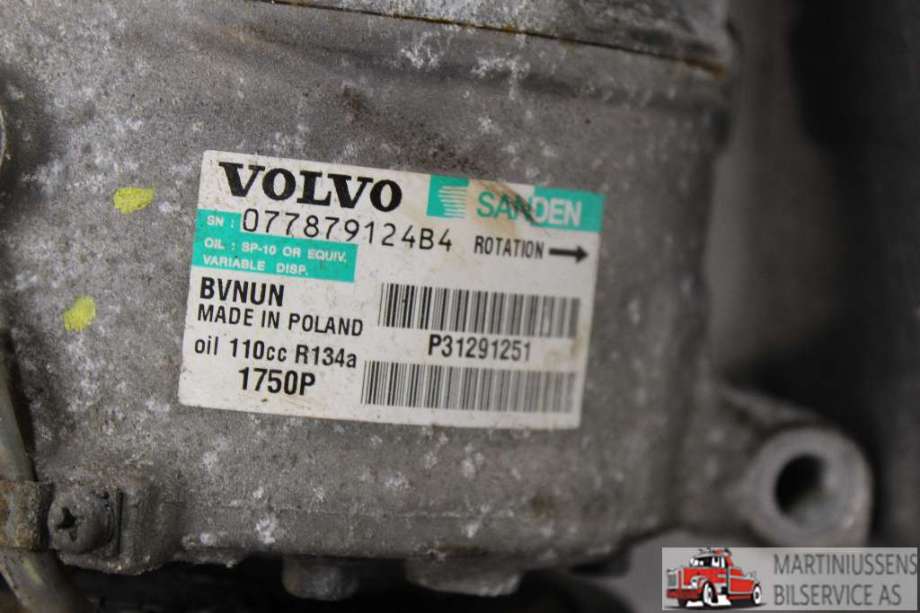 Aircondition kompressor til Volvo V40 2012-2019  (VOLVO||P31291251)